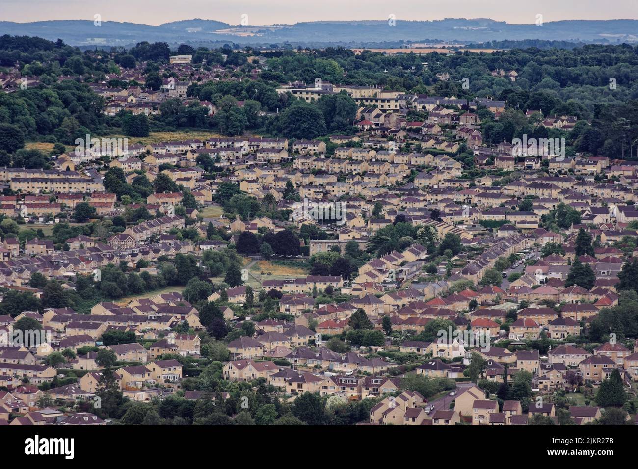 Hot air balloon ride over Bath Stock Photo Alamy
