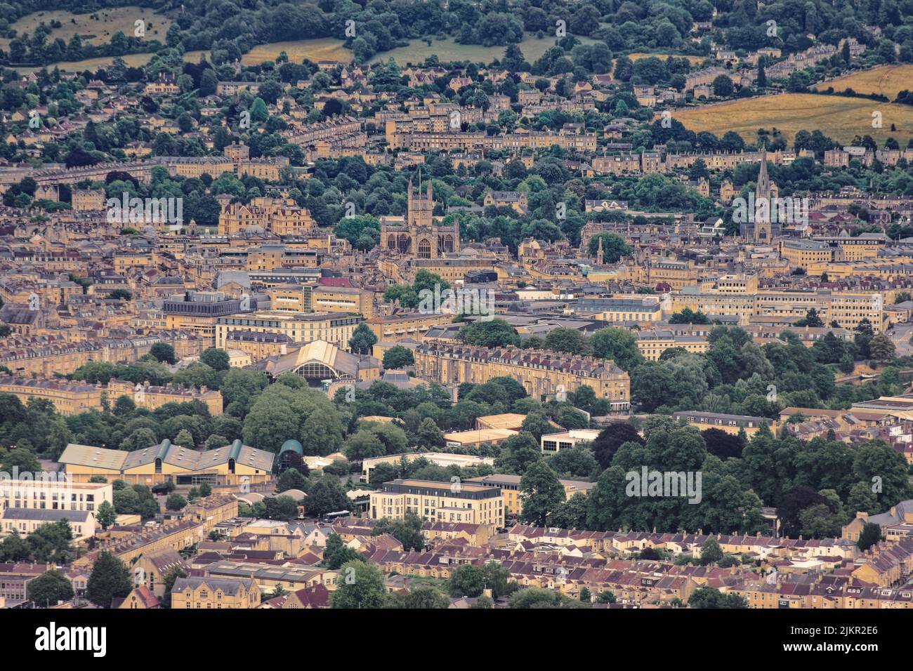 Hot air balloon ride over Bath Stock Photo Alamy