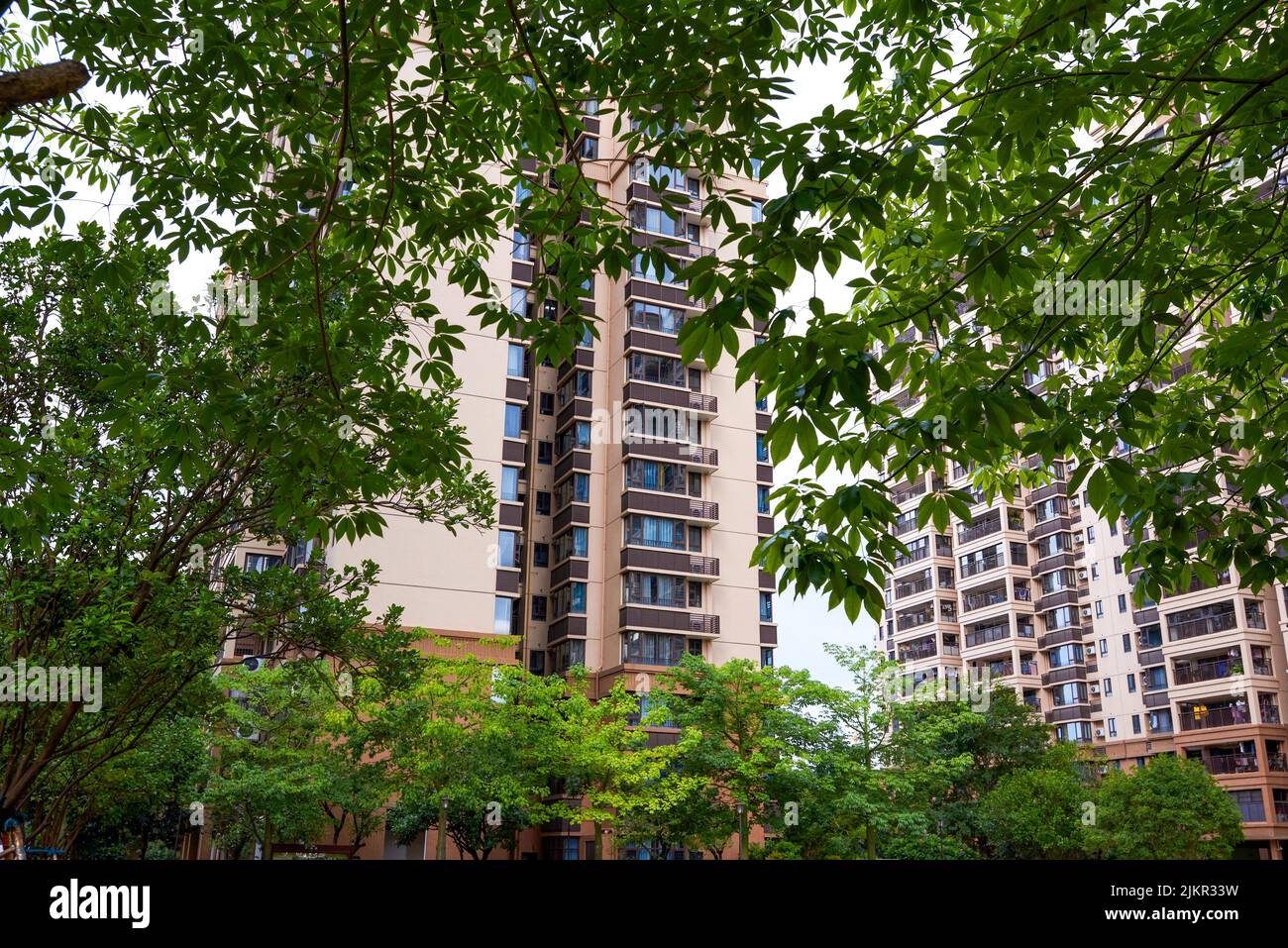 Landscape of modern buildings and residential complex Stock Photo - Alamy