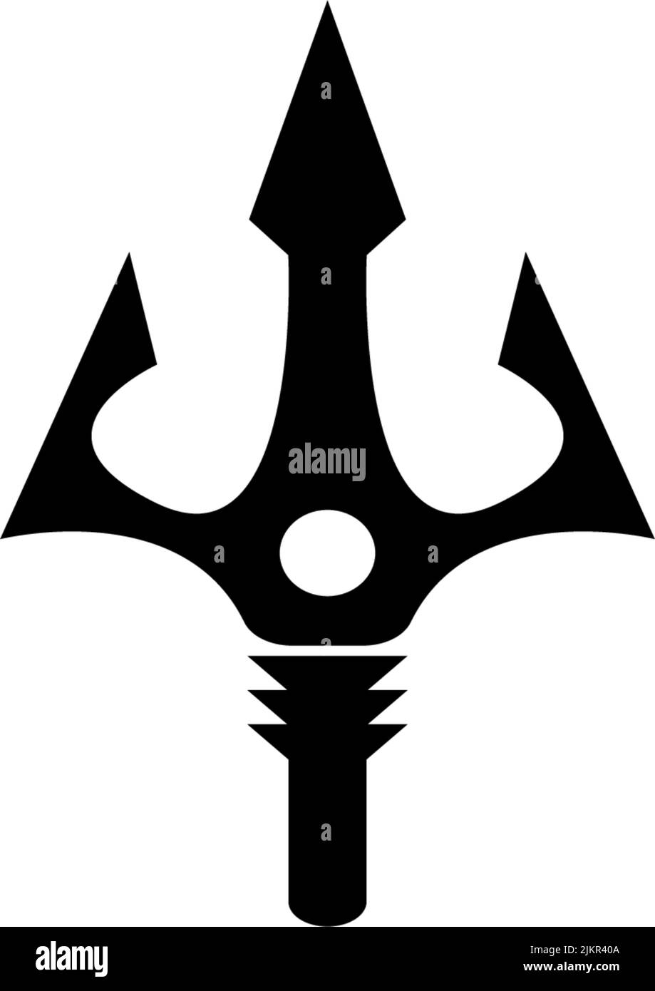 Black trident vector vectors Black and White Stock Photos & Images - Alamy