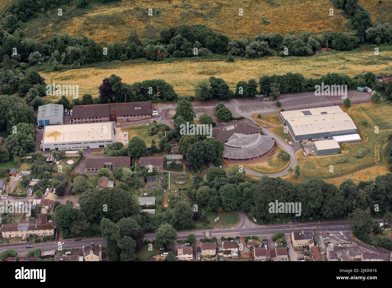 Hot air balloon ride over Bath Stock Photo Alamy