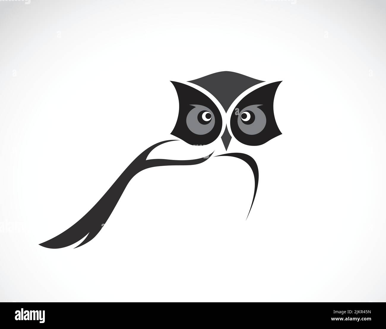 Vector image of an owl design on white background. Stock Vector