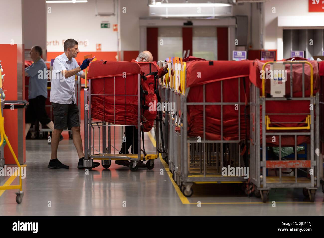 Royal Mail sorting office at Mount Pleasant, London, England, United
