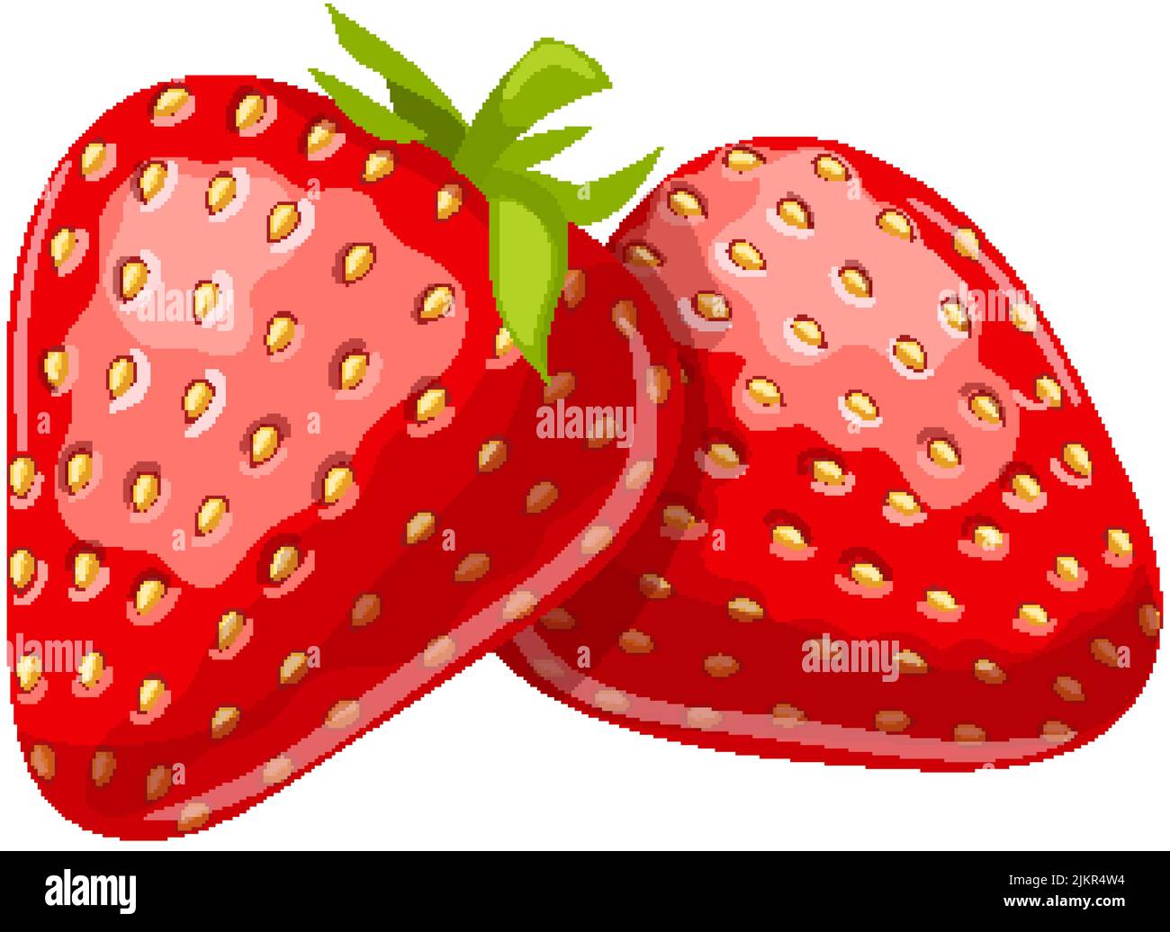 strawberry cartoon vector illustration Stock Vector Image & Art Alamy