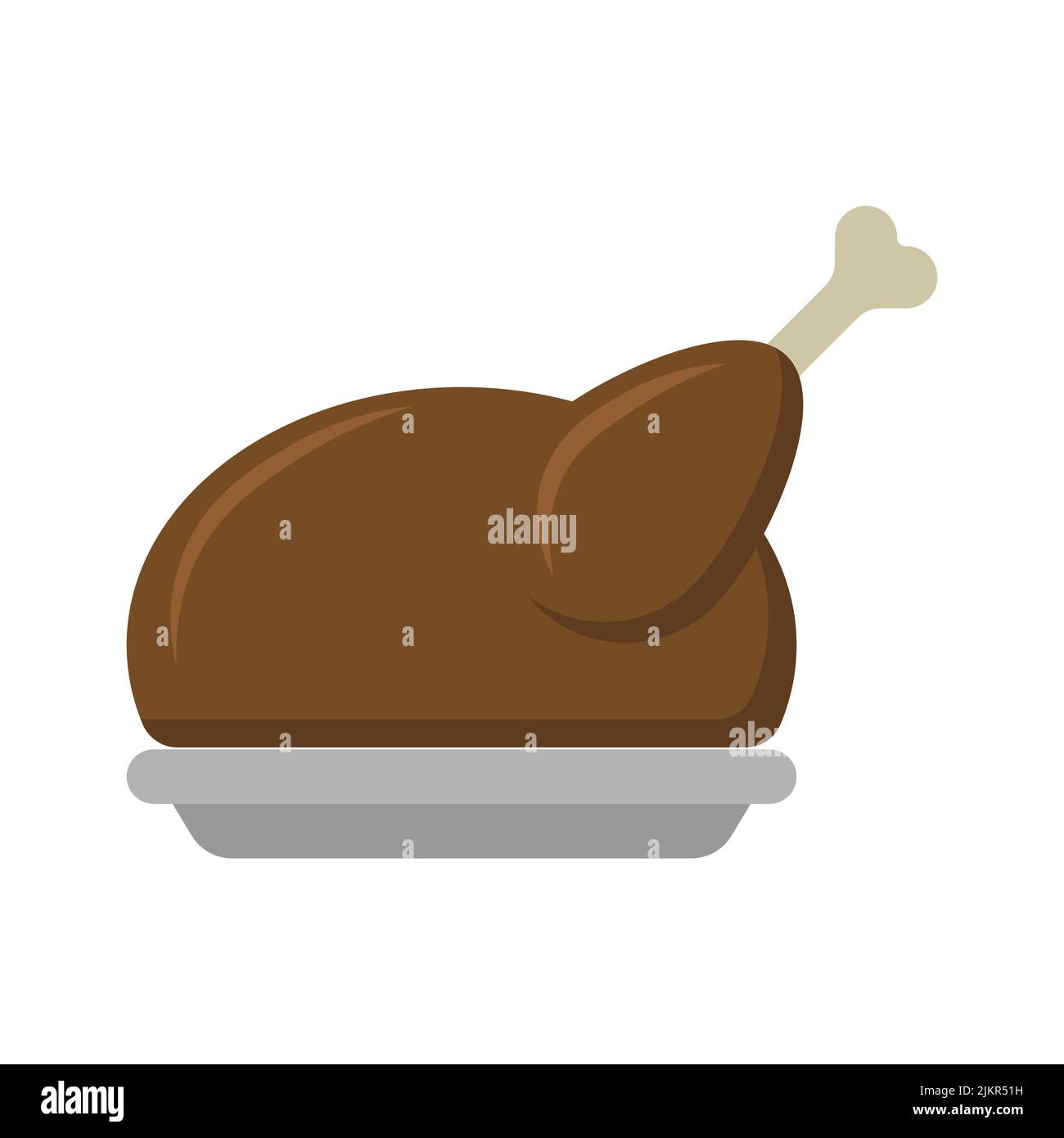 Chicken vector icon isolated on white background Stock Vector Image ...