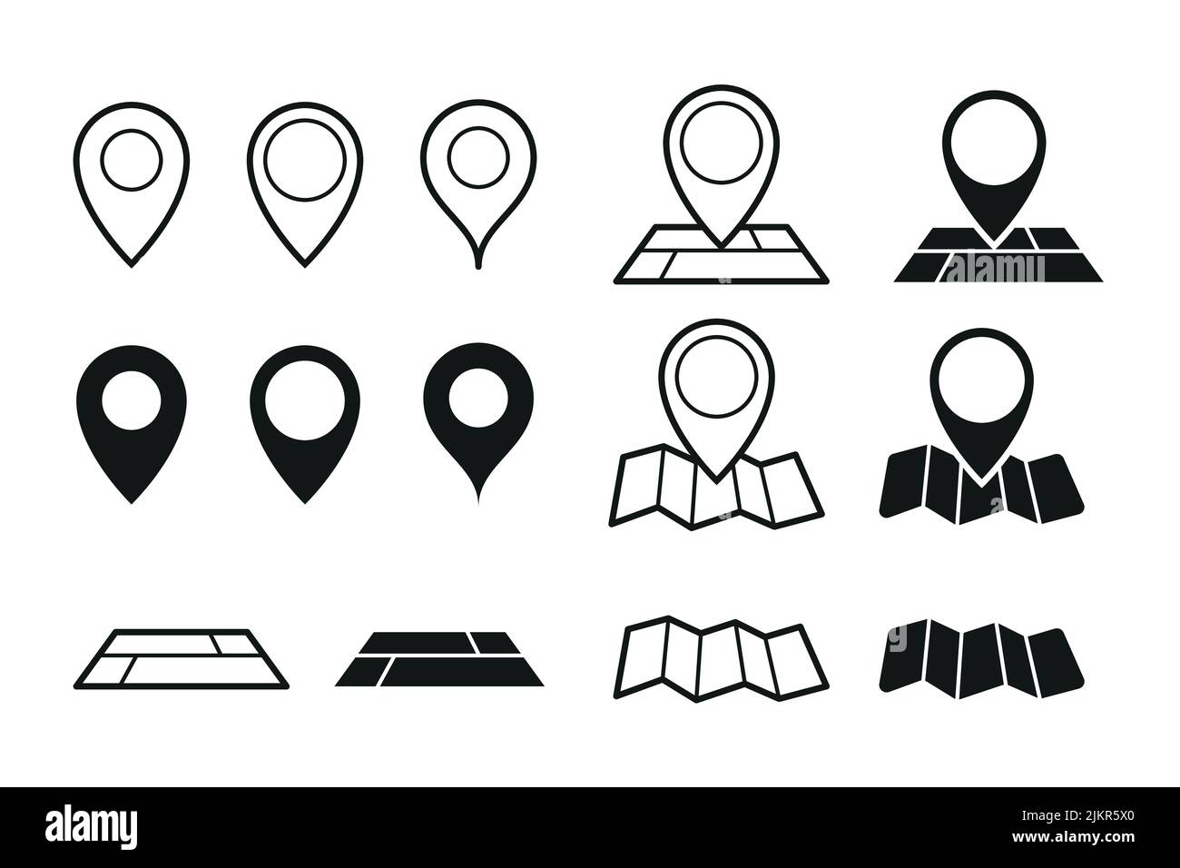 Maps pins vector icons Vector - Maps Pins Vector Icons Vector Illustration 2JKR5X0