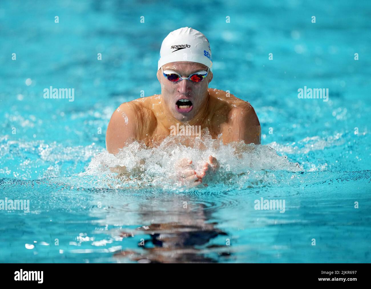 Scotland's Mark Szaranek in action the Men's 200m Individual Medley Heat 2 at Sandwell Aquatics Centre on day six of the 2022 Commonwealth Games in Birmingham. Picture date: Wednesday August 3, 2022. Stock Photo