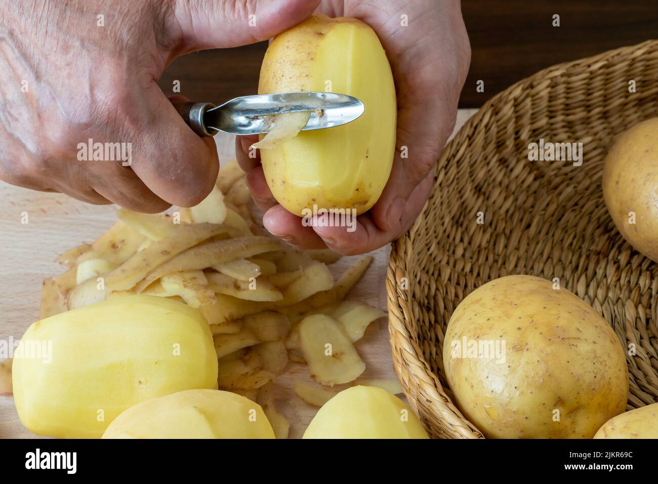 Steam peeling potatoes фото 24