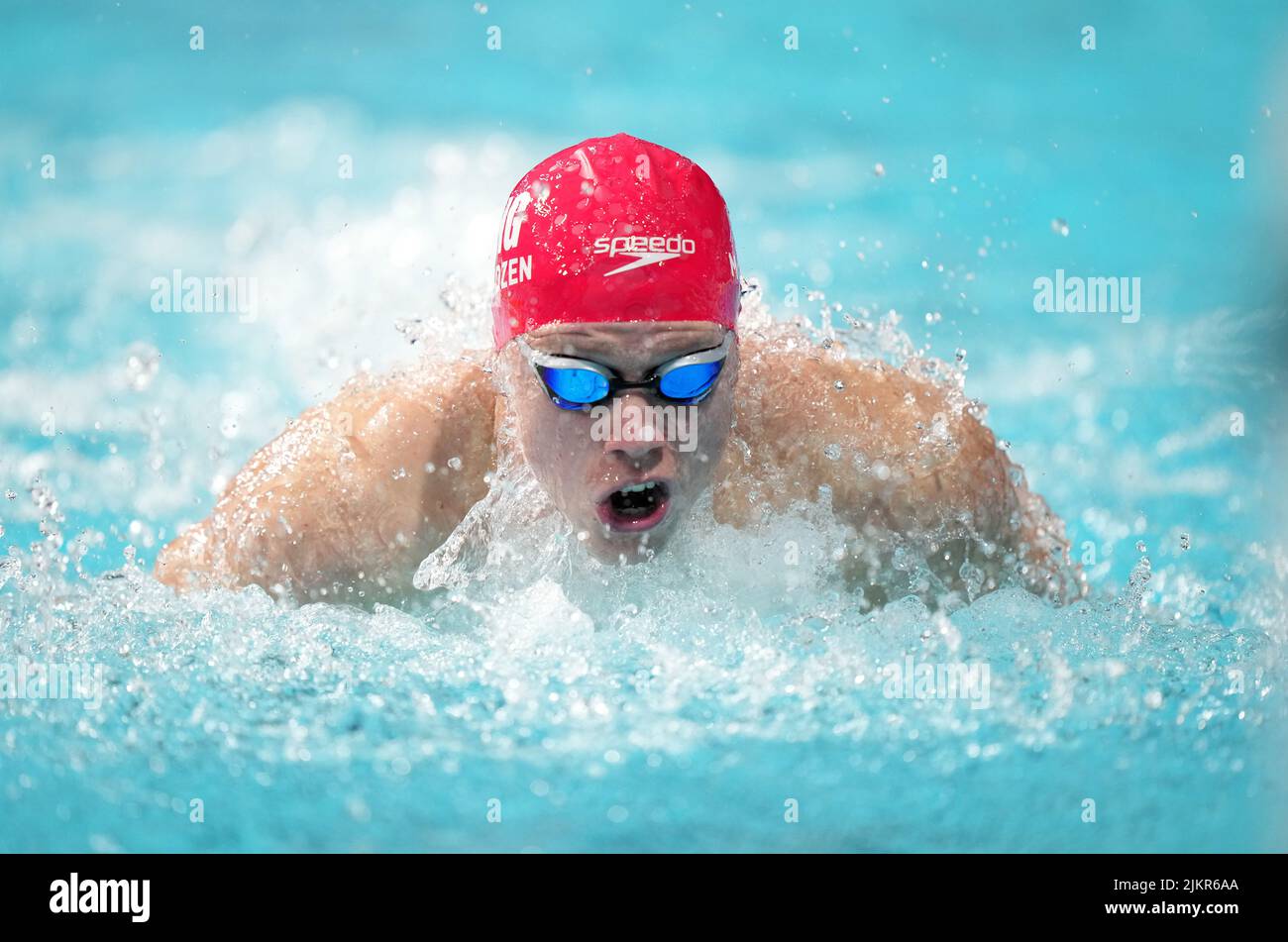 England's James David McFadzen in action the Men's 200m Individual Medley Heat 3 at Sandwell Aquatics Centre on day six of the 2022 Commonwealth Games in Birmingham. Picture date: Wednesday August 3, 2022. Stock Photo