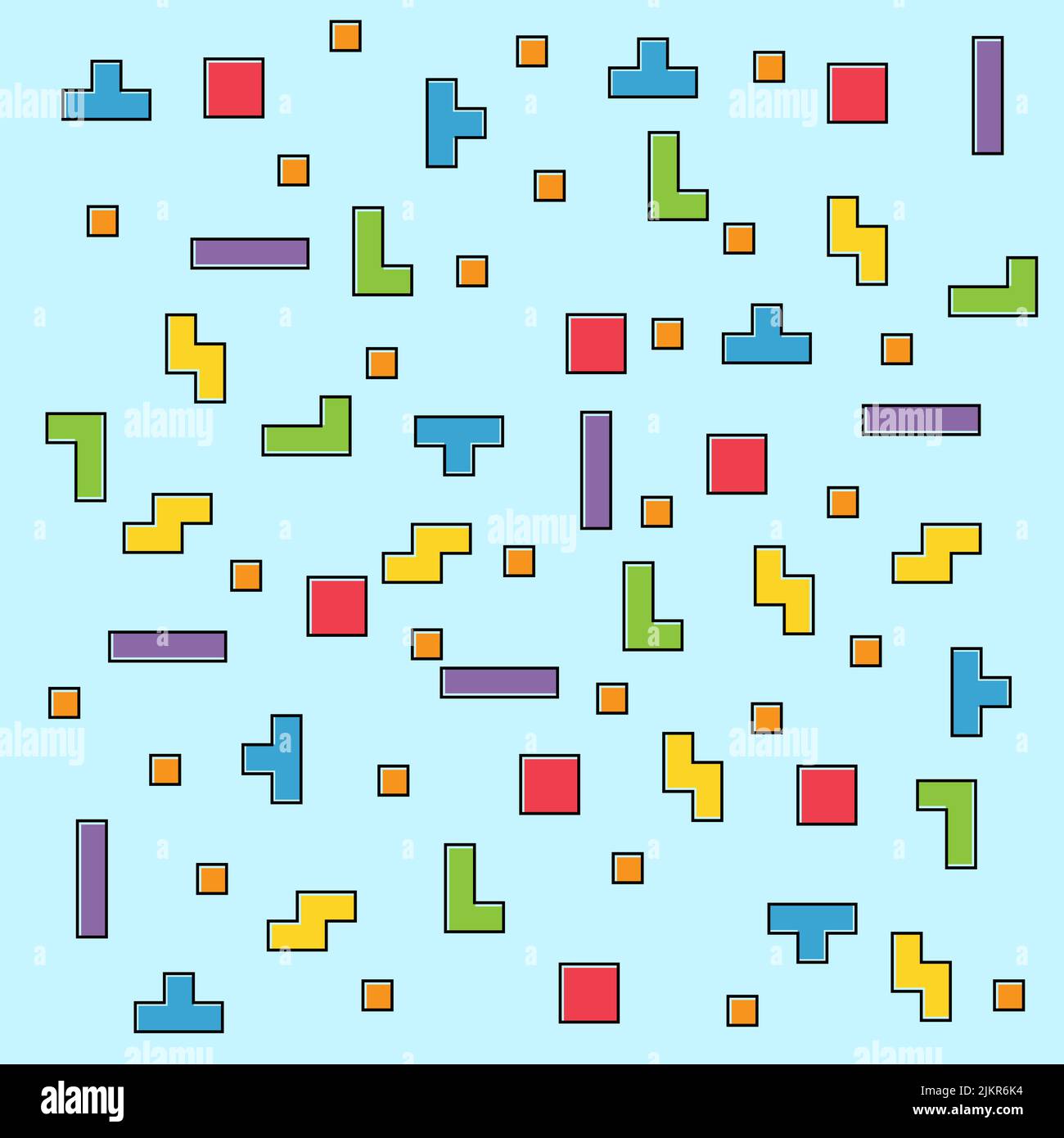 Color pixel design pattern, puzzle style pattern , logic fun game ...