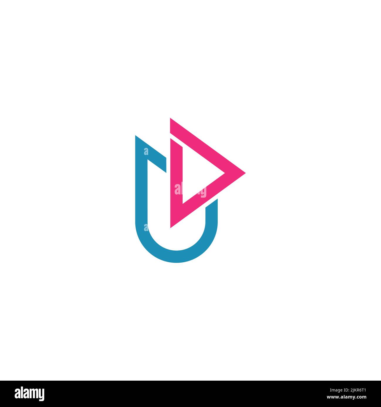 letter dj triangles colorful geometric logo vector Stock Vector Image ...