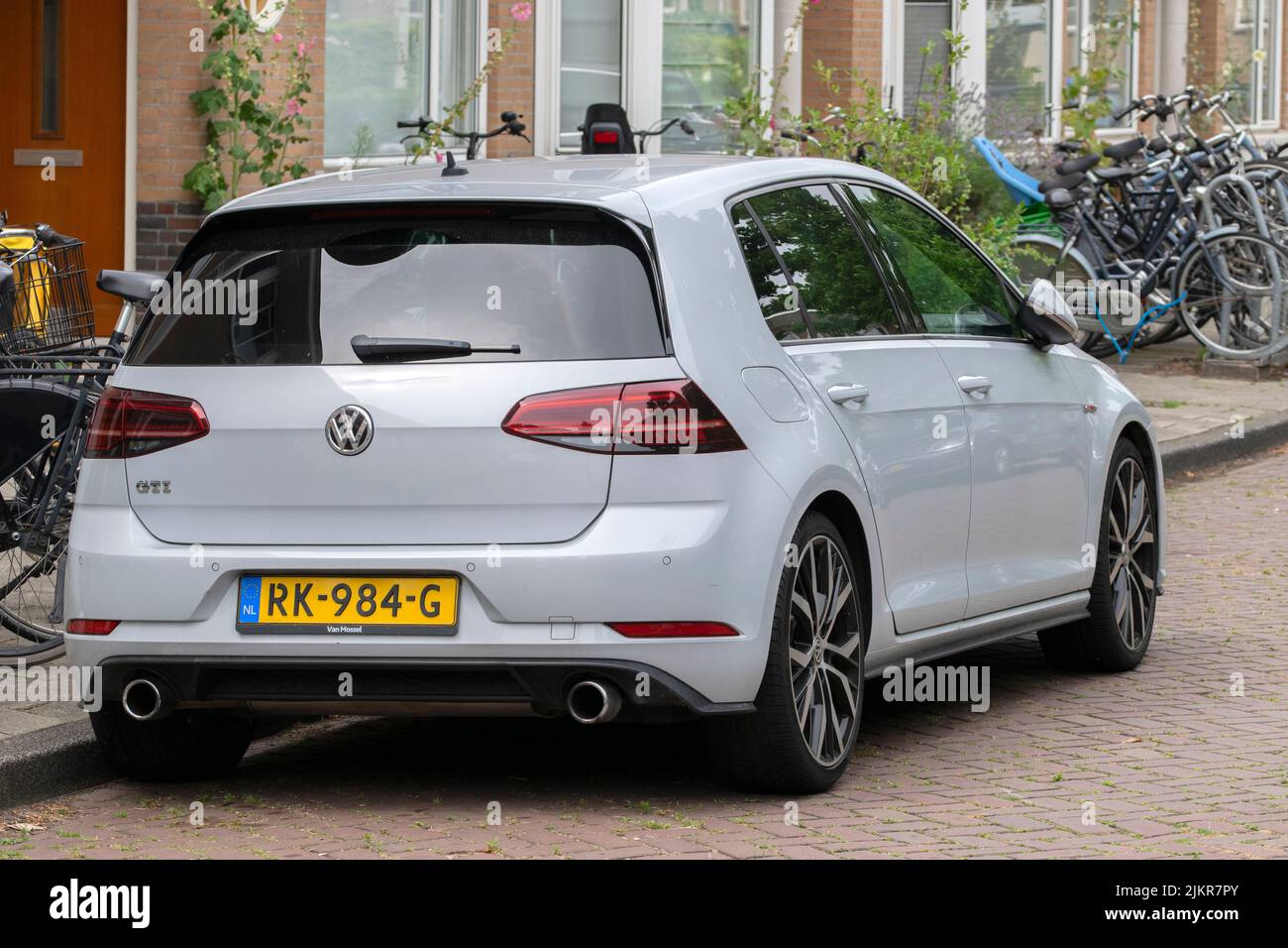 Volkswagen GTI Car At Amsterdam The Netherlands 1-8-2022 Stock Photo