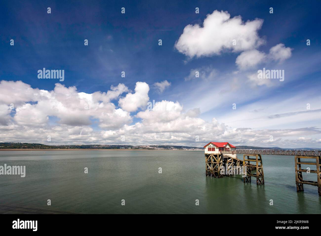 The now redundant old Mumbles lifeboat station on Mumbles Pier in Swansea, South Wales UK Stock Photo