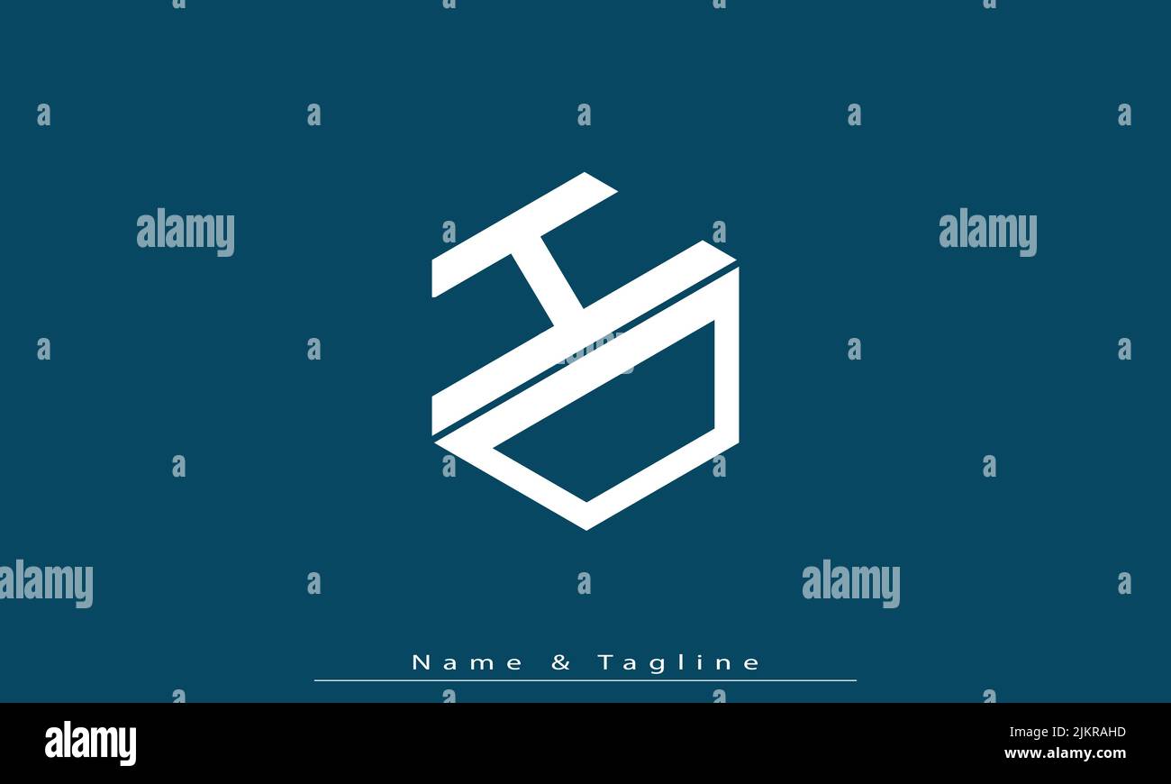 Alphabet letters Initials Monogram logo HD , DH Stock Vector Image ...