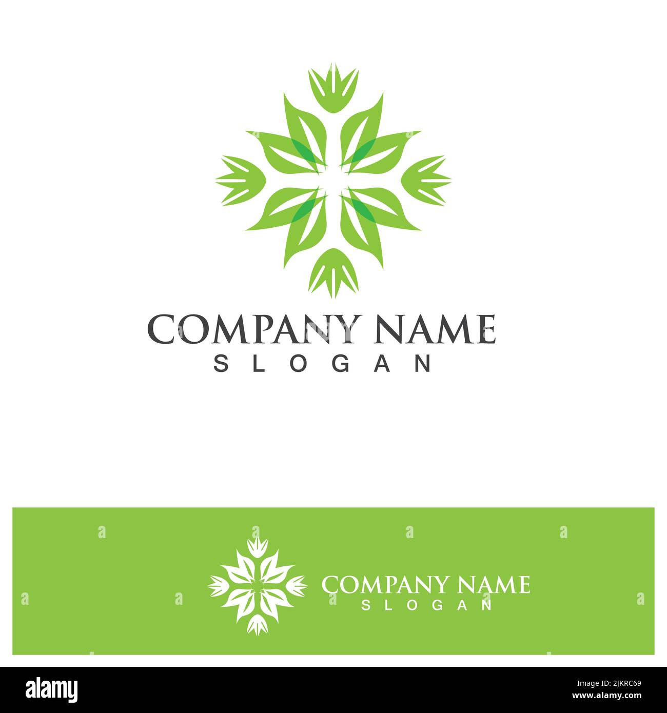 Flower logo. The circular logo. Logo of the flower. Stylized flower