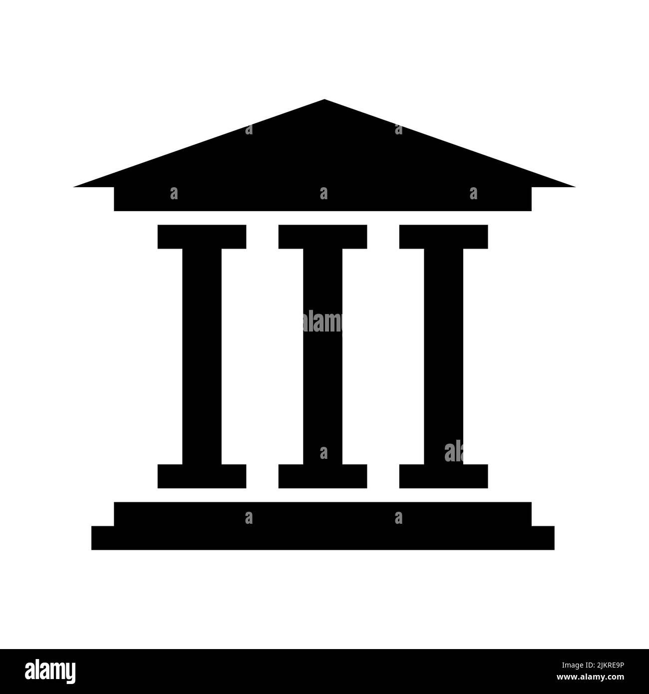 Museum vector icon isolated on white background Stock Vector Image ...