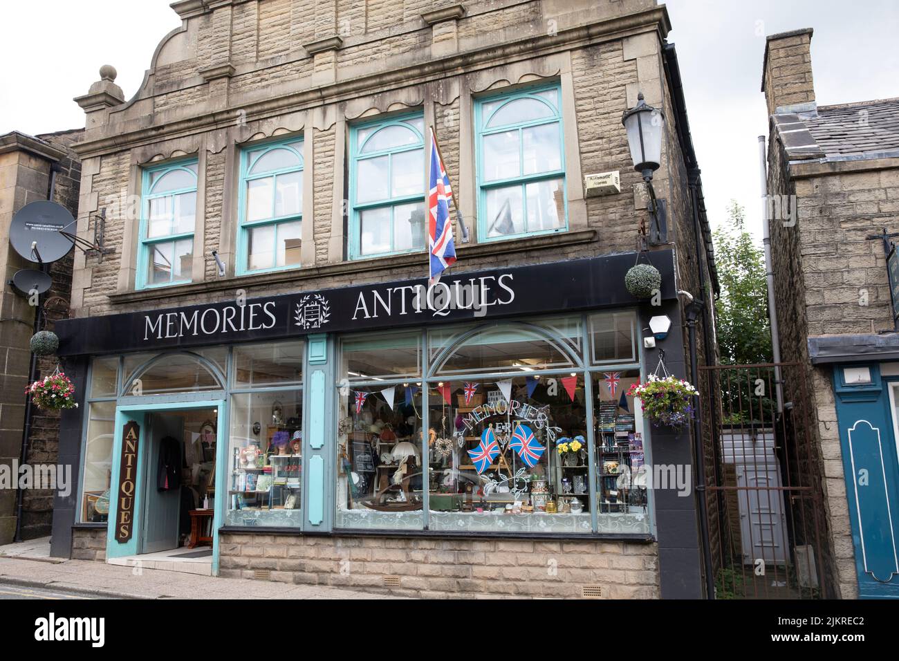 Antiques store in the village of Ramsbottom,Bury,Lancashire England ...