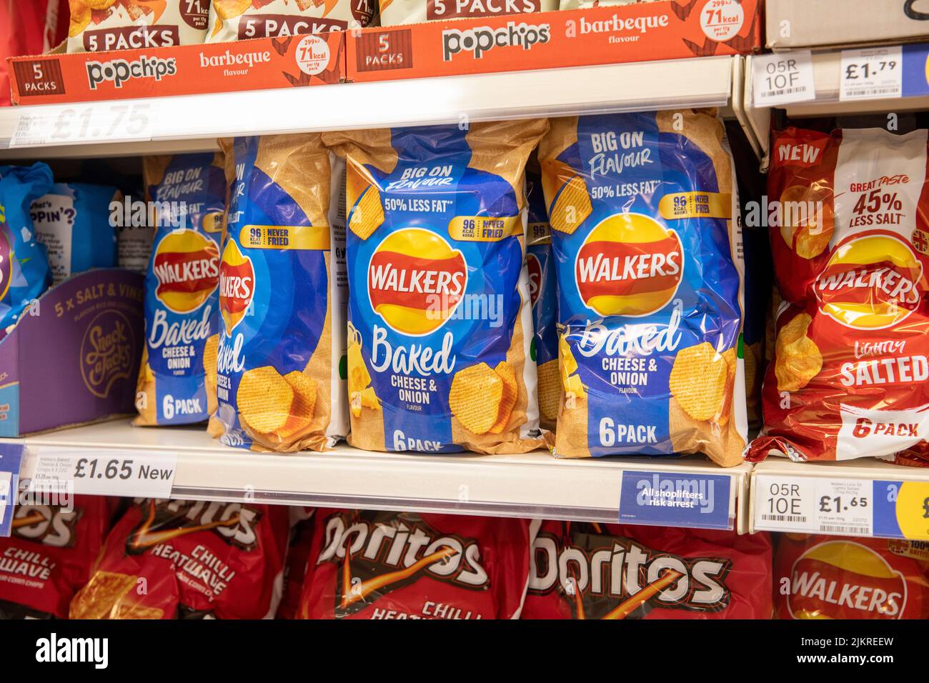 Walkers Crisps Ready Salted Flavour Cheese Onion Flavour 6 Pack 