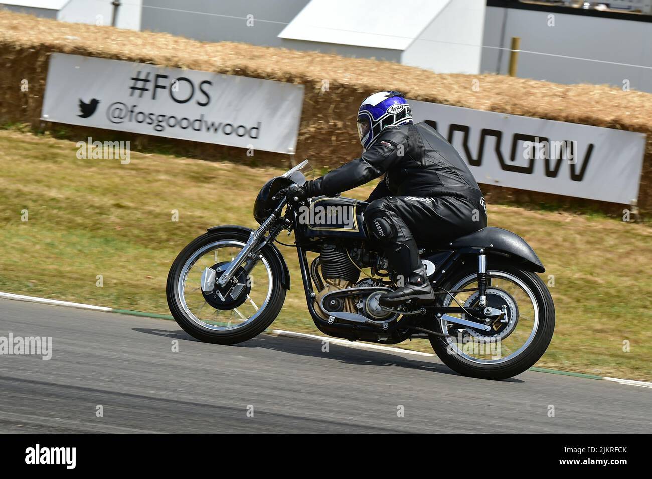 Michael McCosh, AJS 7R, 100 Years of the Ulster Grand Prix, bikes and riders that have featured in this century old event, Goodwood Festival of Speed, Stock Photo