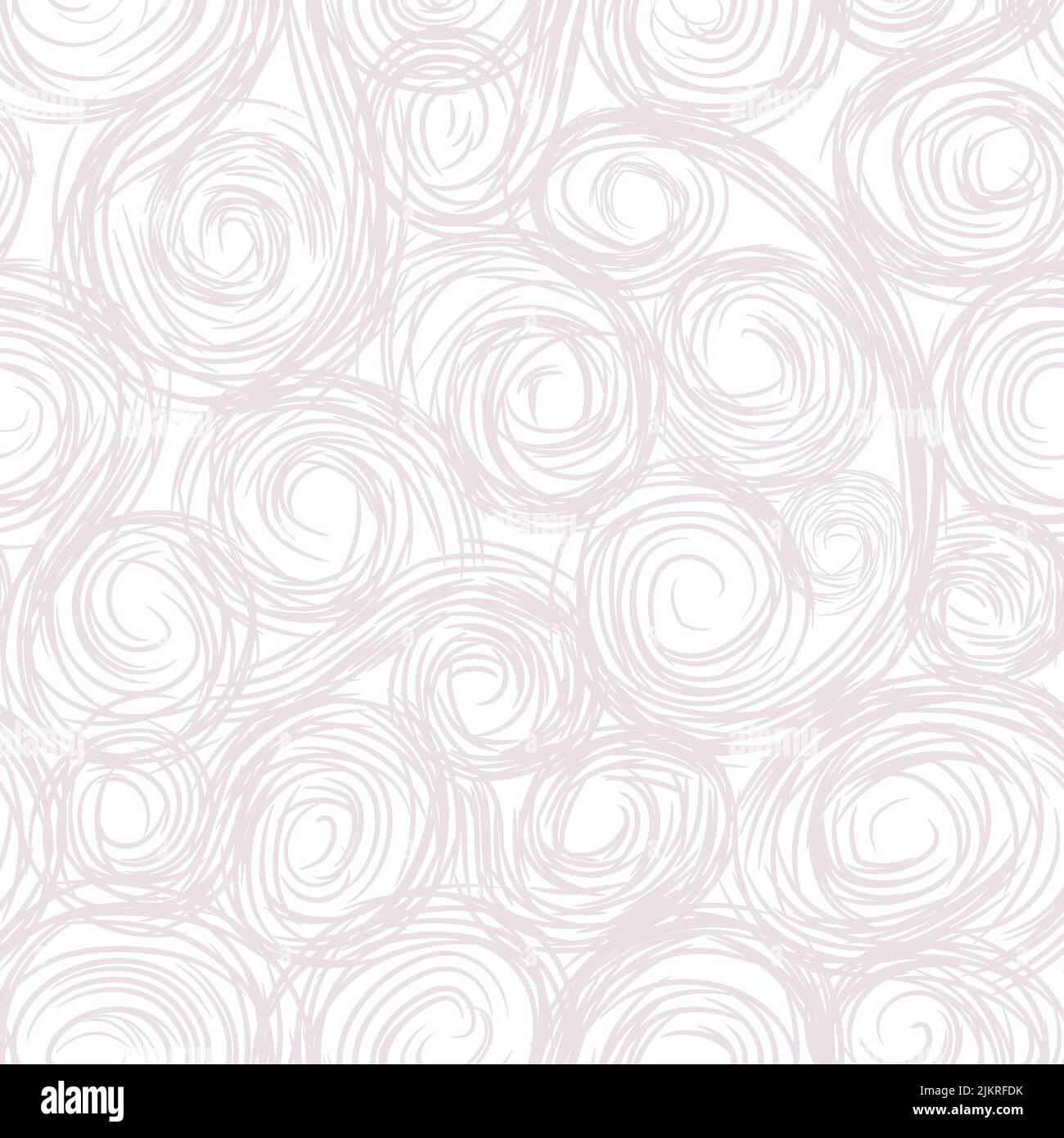 Artistic seamless pattern with drawn swil lines. Abstract organic shape ...