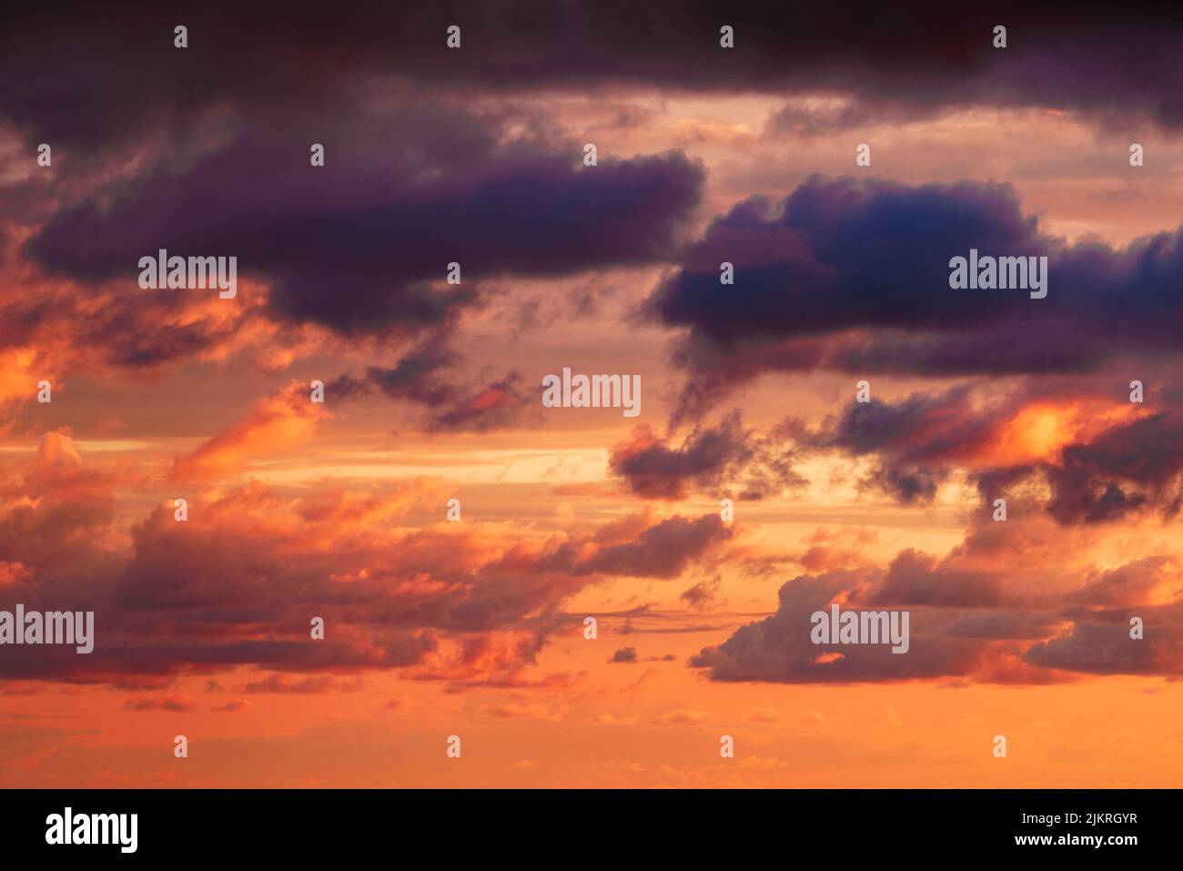 Dramatic sunset sky landscape background Stock Photo - Alamy