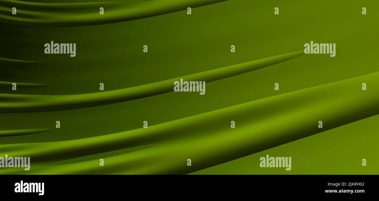 Abstract Fractal Green Pattern. green background Stock Photo