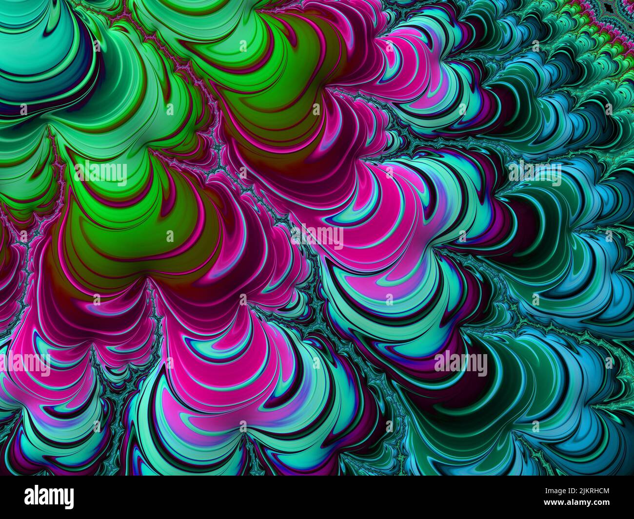 Fractal surreal background. Futuristic scientific design. Dynamic illustration. Computer generated fractal artwork Stock Photo