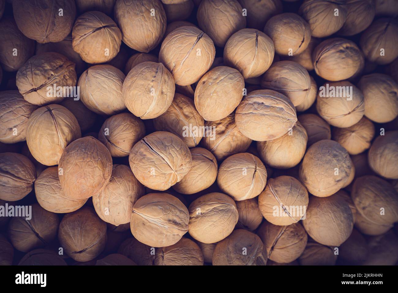 Natural walnut background pattern texture Stock Photo