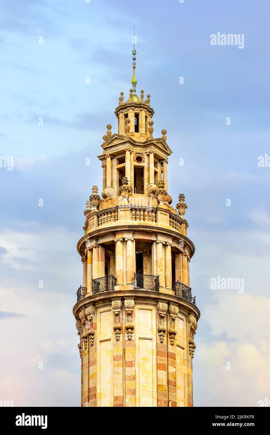 Barcelona, Spain, old tower Stock Photo