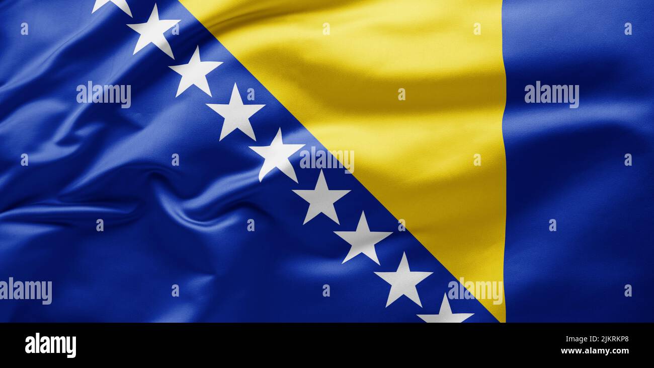 Bosnia and herzegovina flag waving hi-res stock photography and images ...