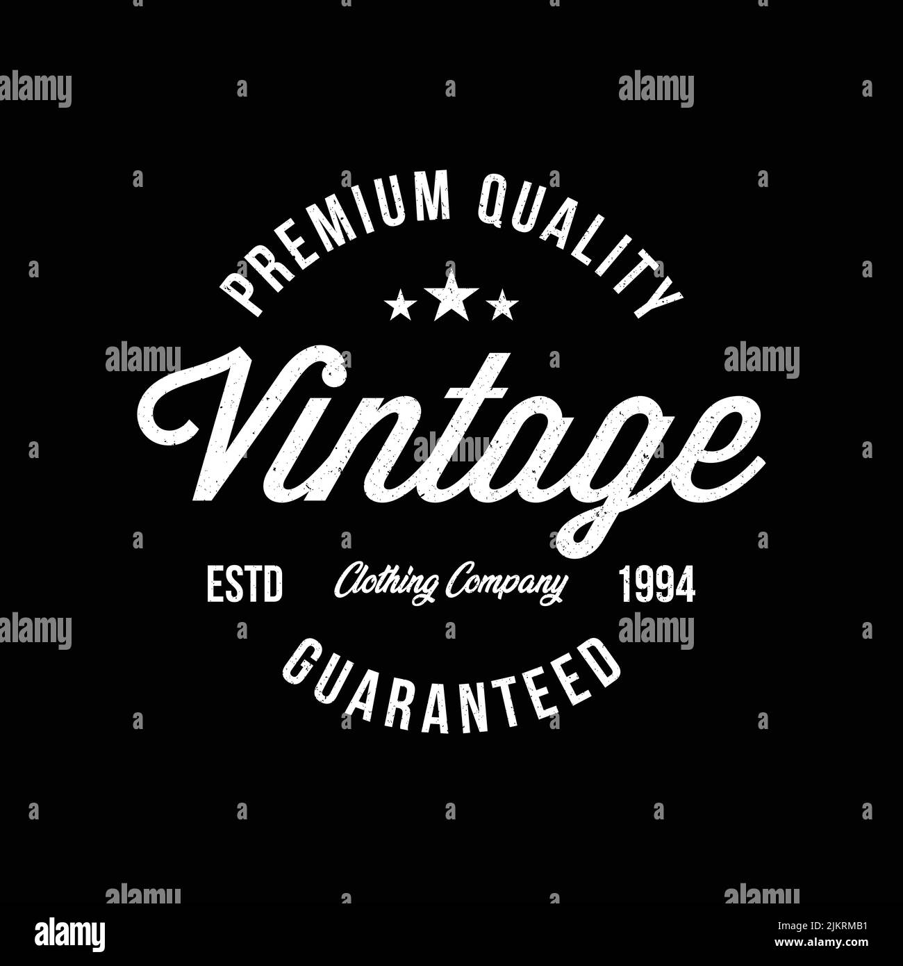Vintage clothing logo hi-res stock photography and images - Alamy