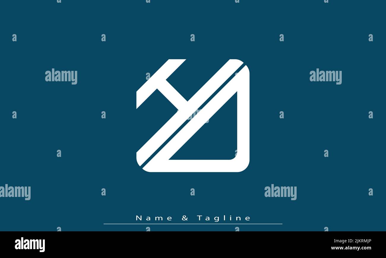 Alphabet letters Initials Monogram logo HD , DH Stock Vector Image ...