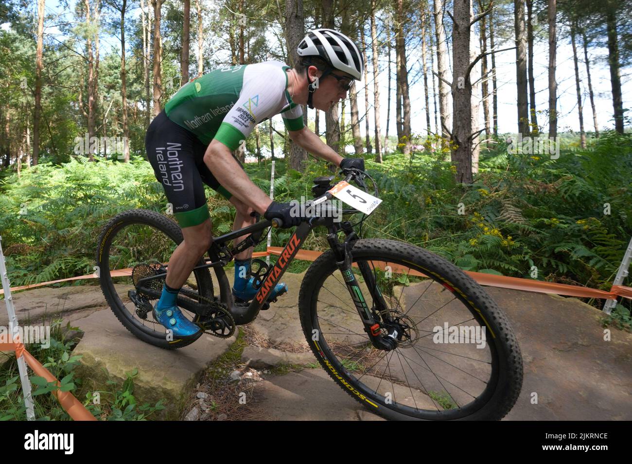 Northern Ireland's Cameron Orr during the Men's Cross-country final at Cannock Chase on day six of the 2022 Commonwealth Games. Picture date: Wednesday August 3, 2022. Stock Photo