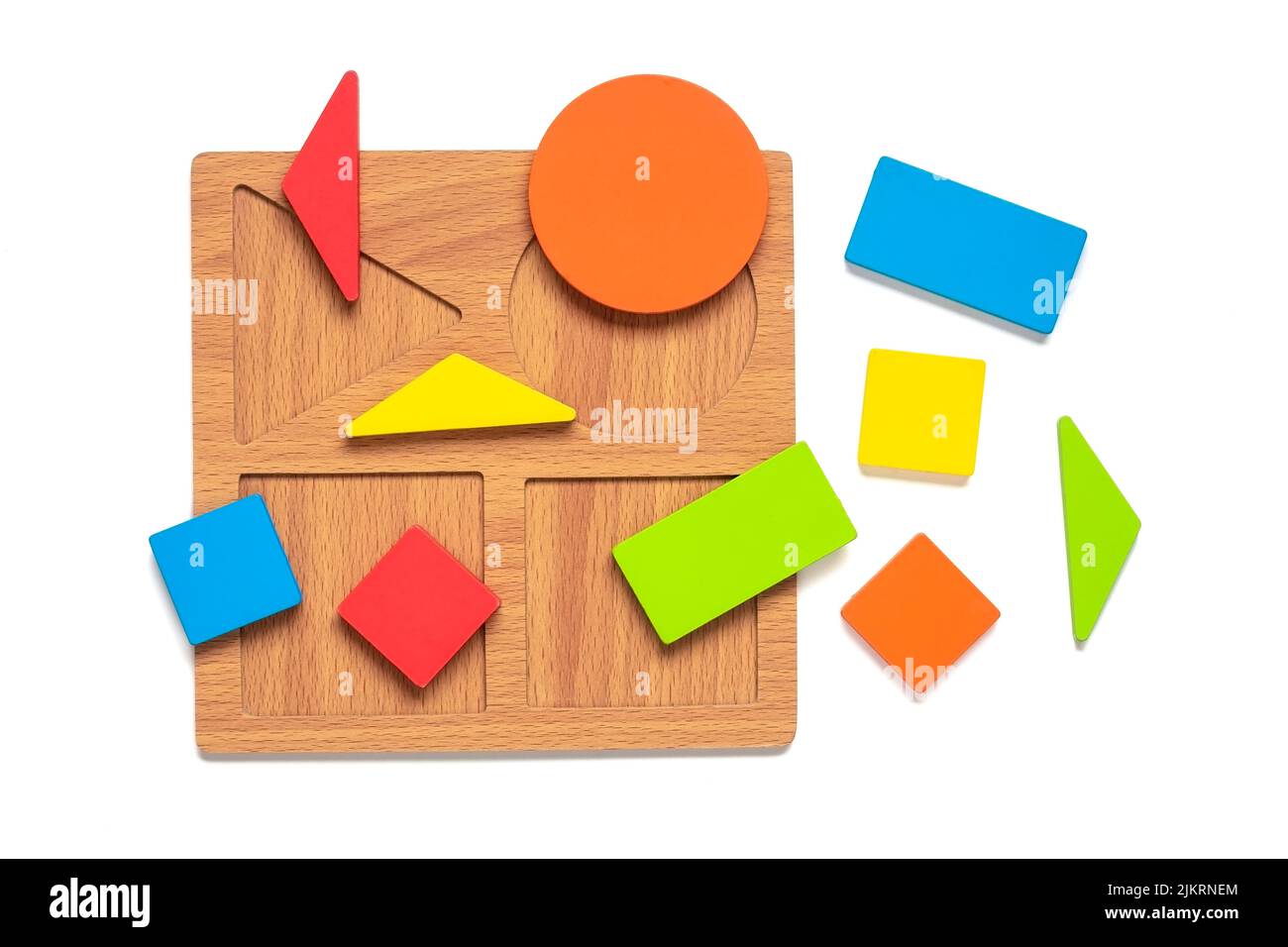 Set of shape Montessori style toys Children wooden eco friendly logic games for preschool kids