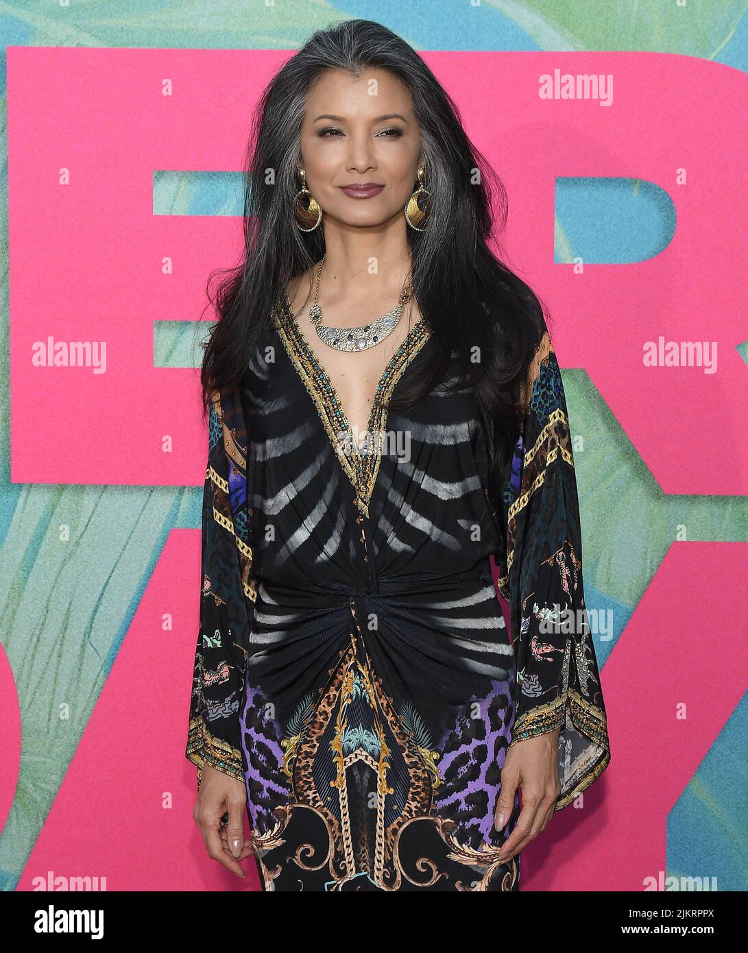 Kelly Hu arrives at the Universal Pictures' EASTER SUNDAY Premiere held ...