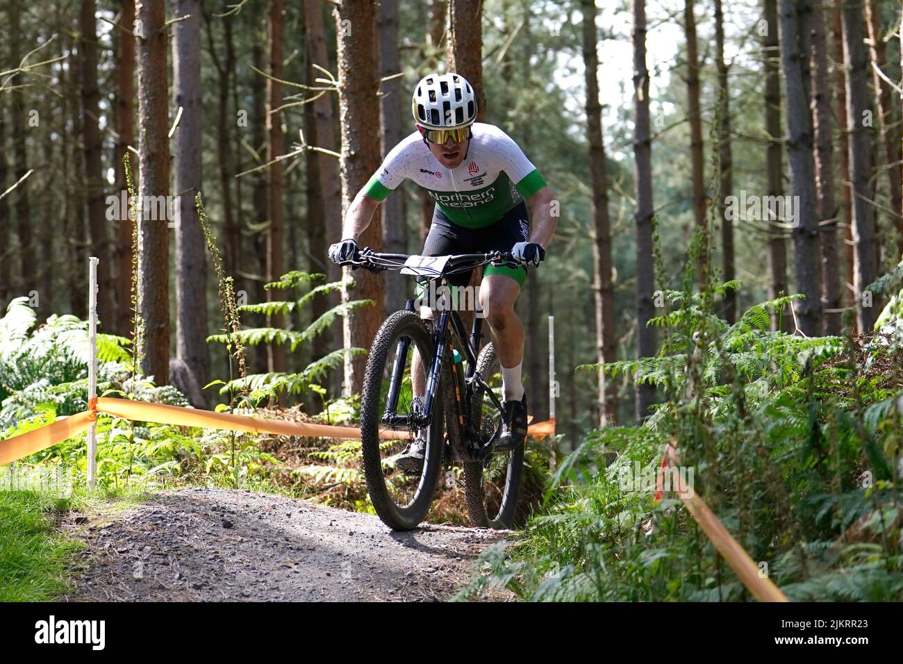 Northern Ireland's Christopher McGlinchey during the Men's Cross-country final at Cannock Chase on day six of the 2022 Commonwealth Games. Picture date: Wednesday August 3, 2022. Stock Photo