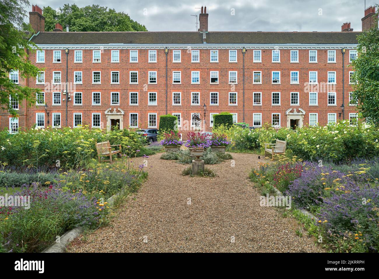 Gray's Inn gardens, Royal Courts of Justice, London, England Stock ...
