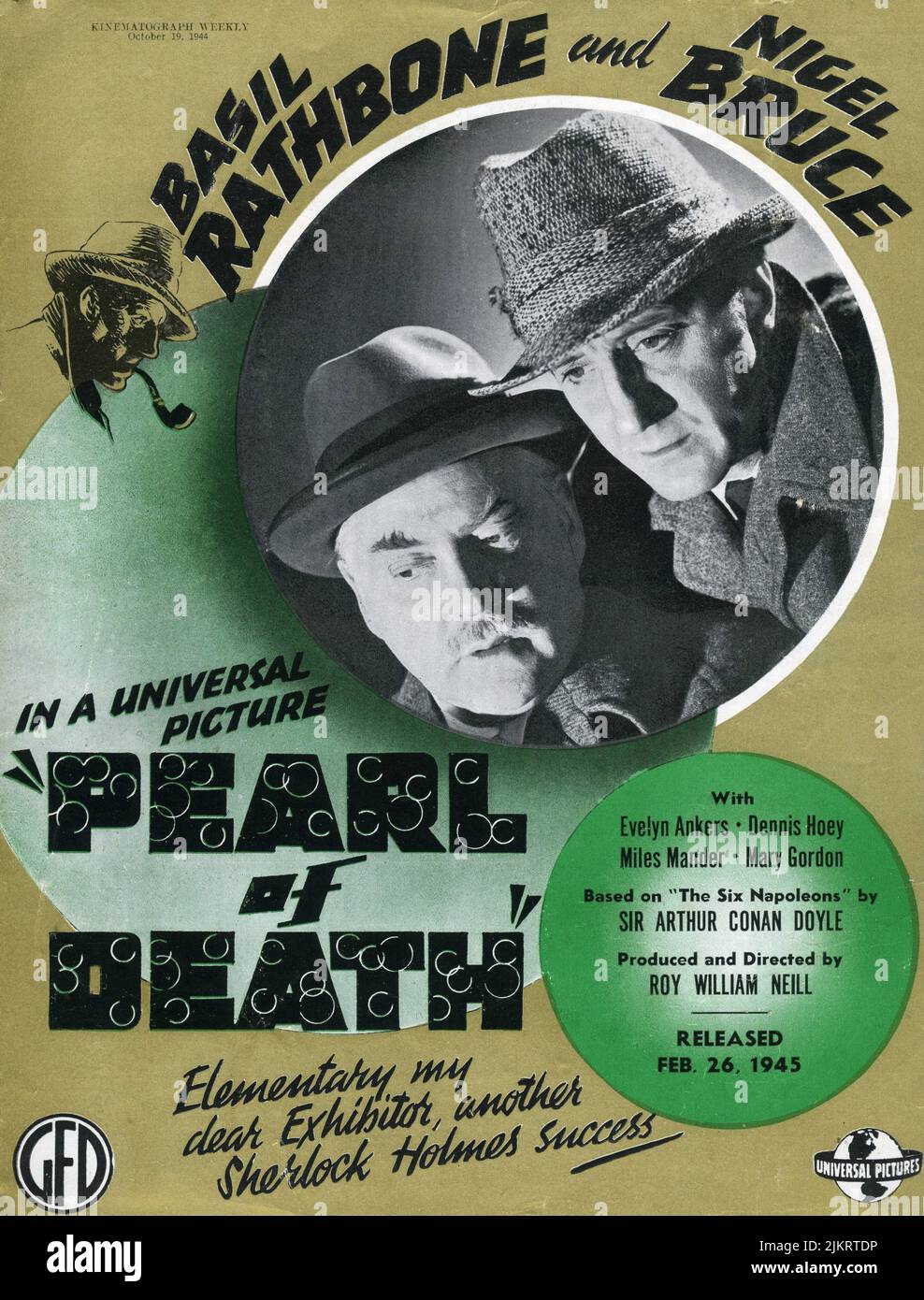 BASIL RATHBONE As Sherlock Holmes And NIGEL BRUCE As Doctor Watson In basil-rathbone-as-sherlock-holmes-and-nigel-bruce-as-doctor-watson-in