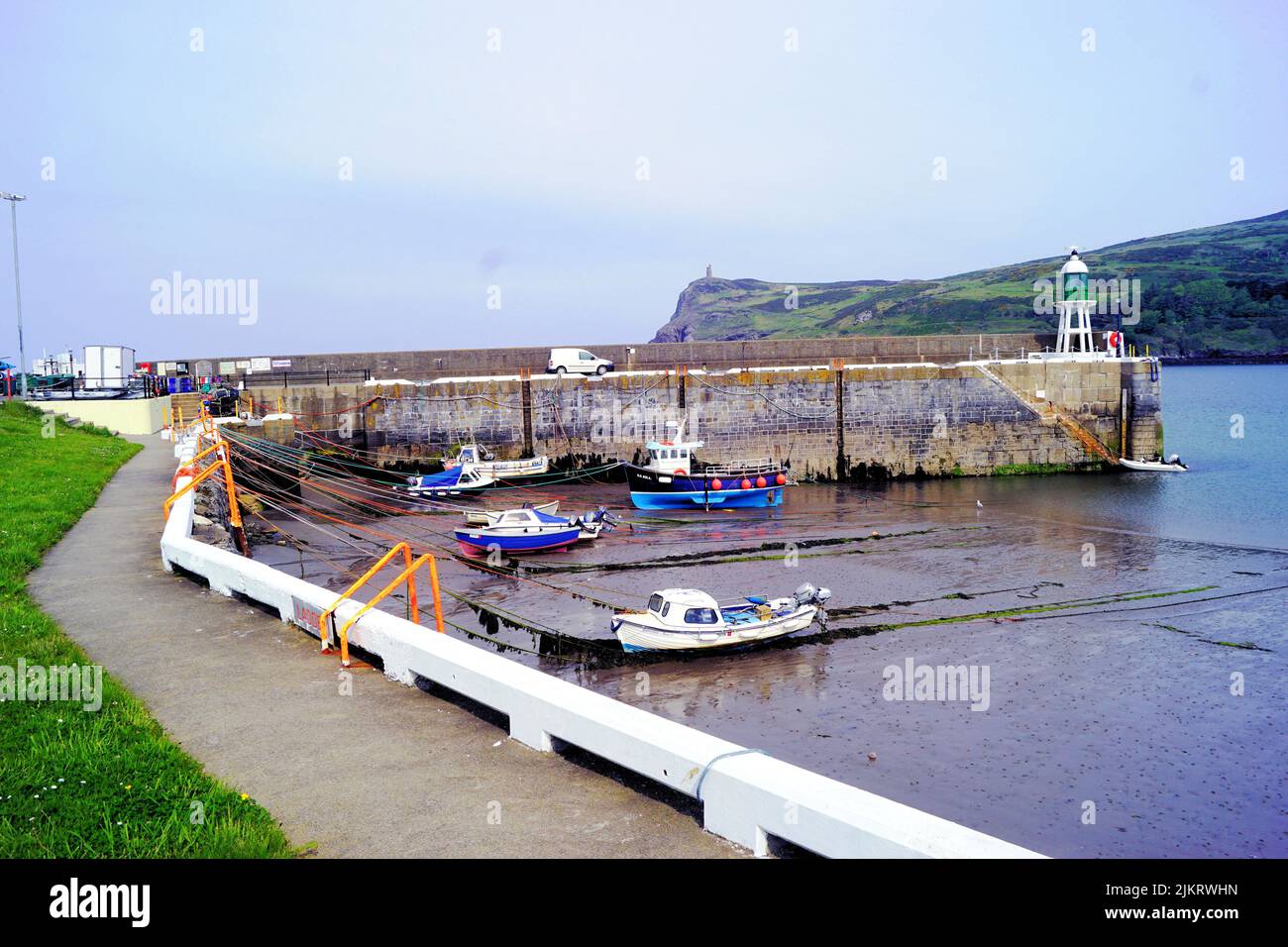 Port Erin Harbour, Isle of Man Stock Photo - Alamy