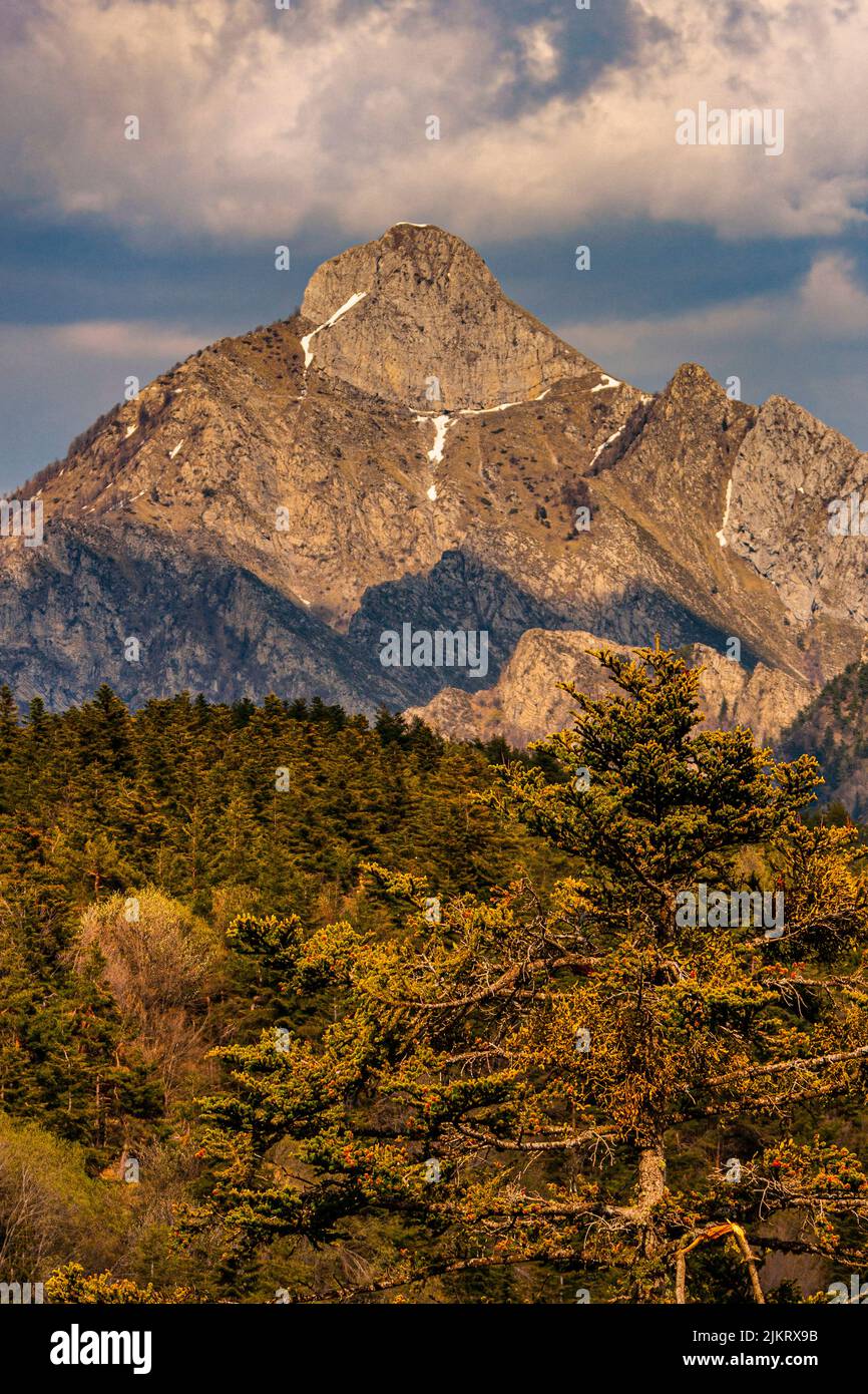 Italy Alta  via  - Ligurian alps - Monte Toraggio Stock Photo