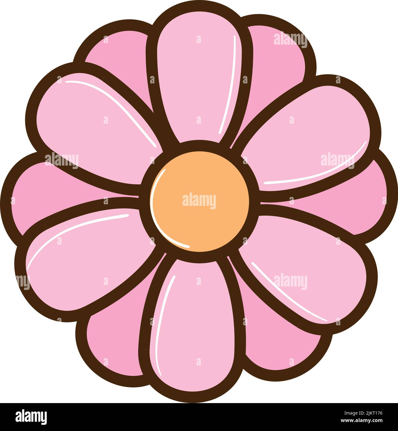 pink flower icon Stock Vector Image & Art - Alamy