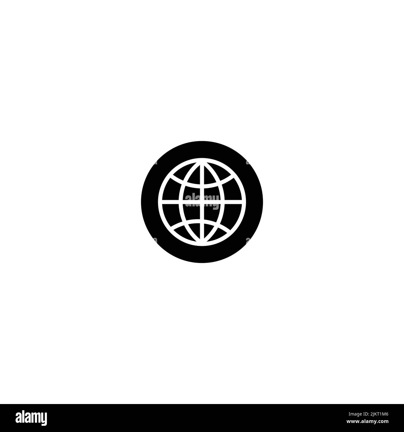 earth globe vector web icon illustration white background Stock Vector ...