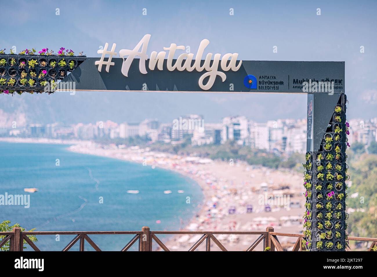 04 June 2022, Antalya, Turkey Viewpoint beautiful frame with panorama