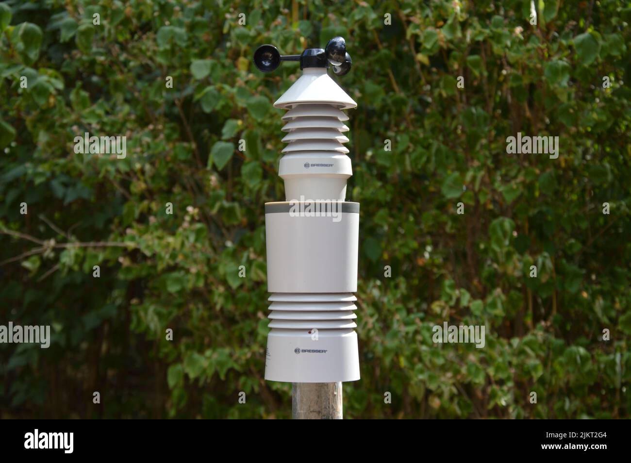 A Weather station in the garden Stock Photo