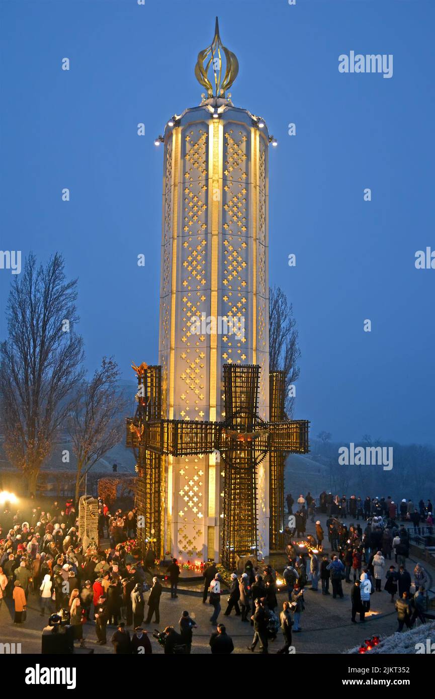 famine, 79th anniversary, Kiev, Ukraine. Holodomor - Josef Stalin-ordered famine that killed millions of Ukrainians Stock Photo