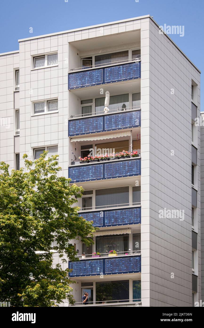 solar energy housing estate in CologneBocklemuend, photovoltaic array