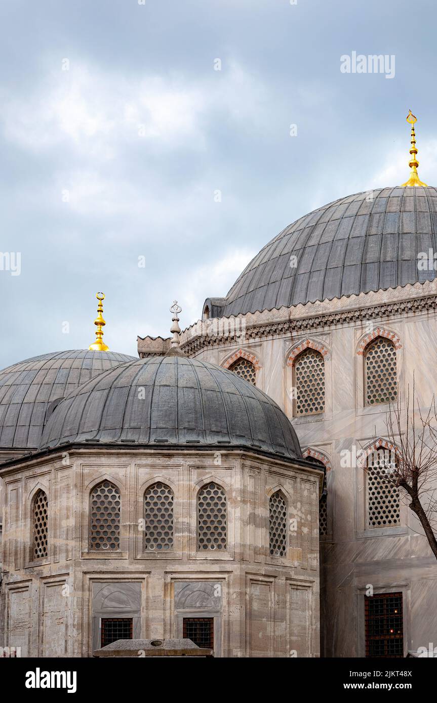 He was 37 years old. He was buried in his tomb in the courtyard of the Hagia Sophia Mosque. Stock Photo