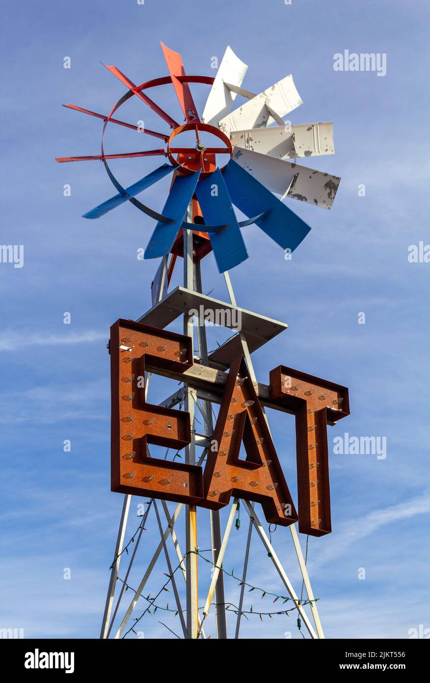 eat roadside diner sign Stock Photo Alamy