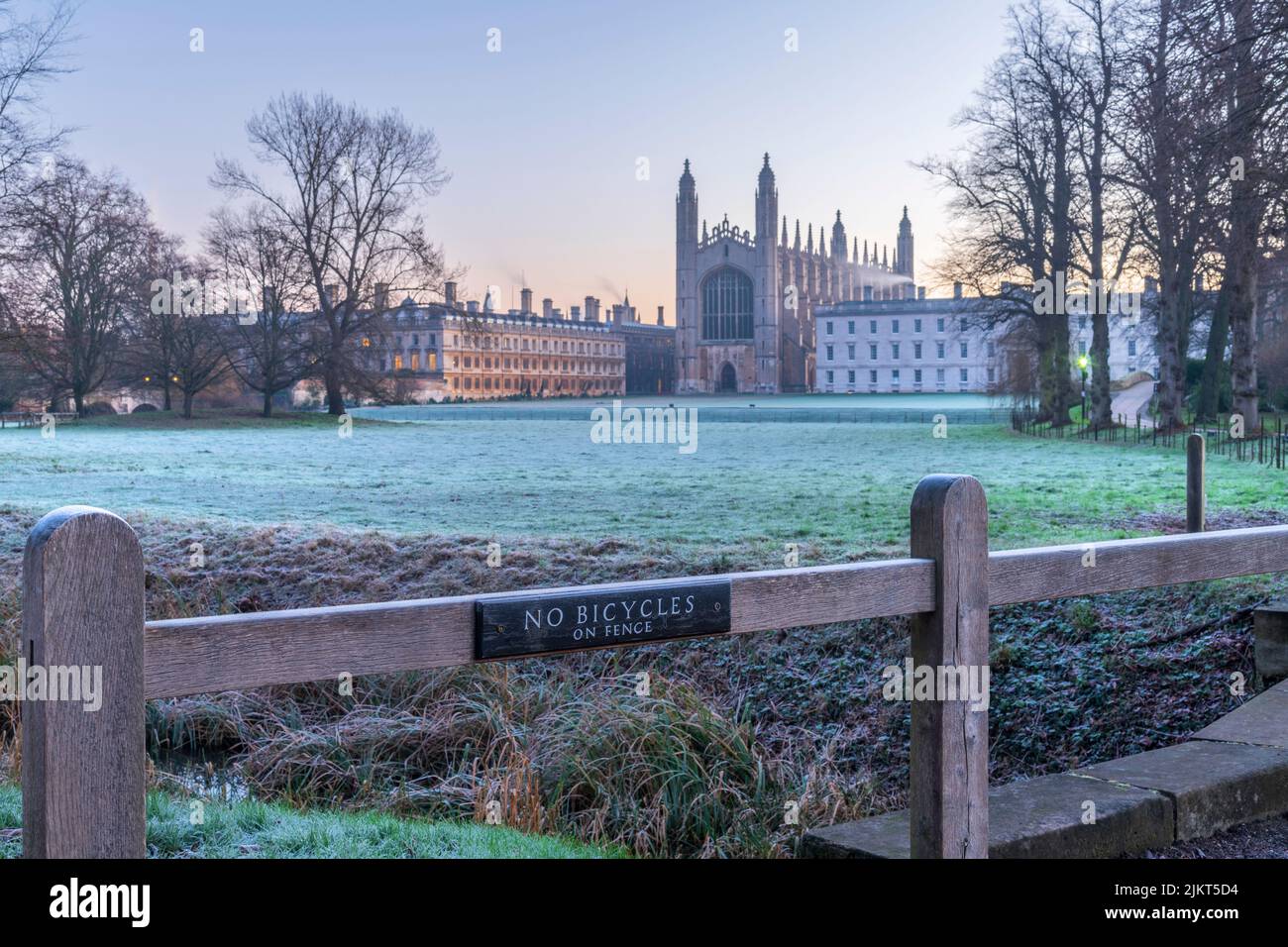 UK, England, Cambridgeshire, Cambridge, University of Cambridge, The Backs, King's College, King's College Chapel Stock Photo