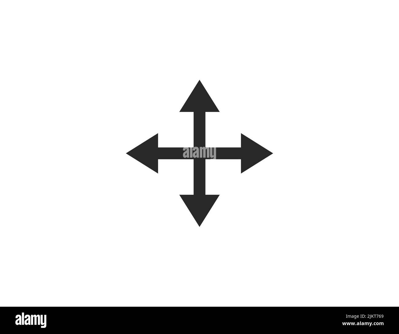 Arrow, four way, direction icon. Vector illustration. Stock Vector